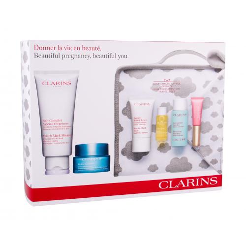 Clarins Stretch Mark Minimizer set cadou Set de hidratare pentru perioada sarcinii si dupa pentru femei Natural