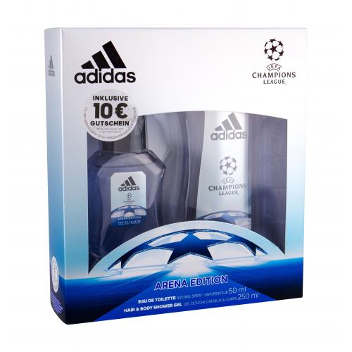 Adidas UEFA Champions League Arena Edition set cadou EDT 50 ml + Gel de dus 250 ml pentru bărbați