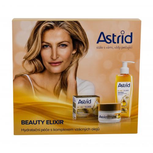 Astrid Beauty Elixir set cadou crema antirid de zi 50 ml + ulei de curatare matasos 150 ml pentru femei