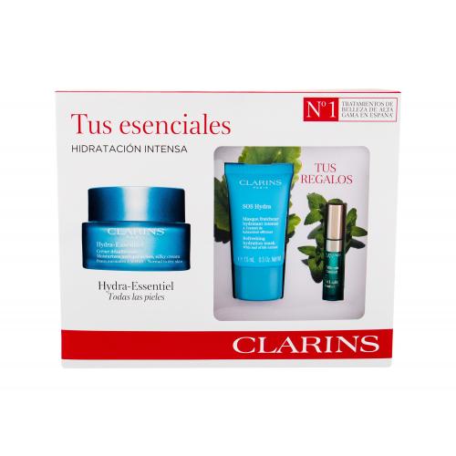 Clarins Hydra-Essentiel set cadou Crema hidratanta 50 ml+ Masca de fata SOS Hydra 15 ml + gloss 2,8 ml 06 pentru femei Natural