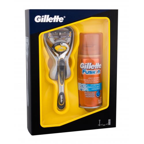Gillette Fusion Proshield set cadou aparat de ras 1 buc + gel de ras Fusion Hydrating 75 ml pentru bărbați