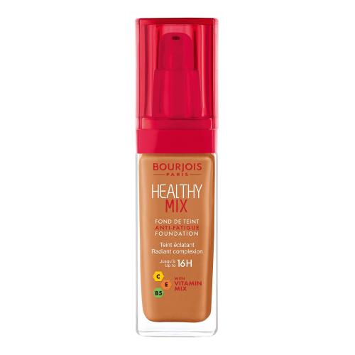 BOURJOIS Paris Healthy Mix Anti-Fatigue Foundation 30 ml fond de ten pentru femei 60 Dark Amber