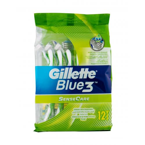 Gillette Blue3 SenseCare 12 buc aparate de ras pentru bărbați