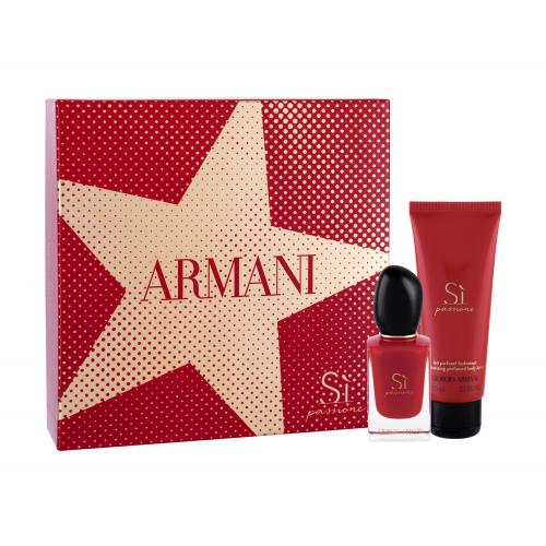 Giorgio Armani Sì Passione set cadou EDP 30 ml + Lapte de corp 75 ml pentru femei