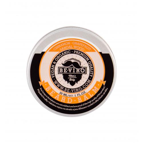 Be-Viro Men´s Only Beard Balm 30 ml ceară pentru barbă pentru bărbați Grapefruit, Cinnamon, Sandal Wood