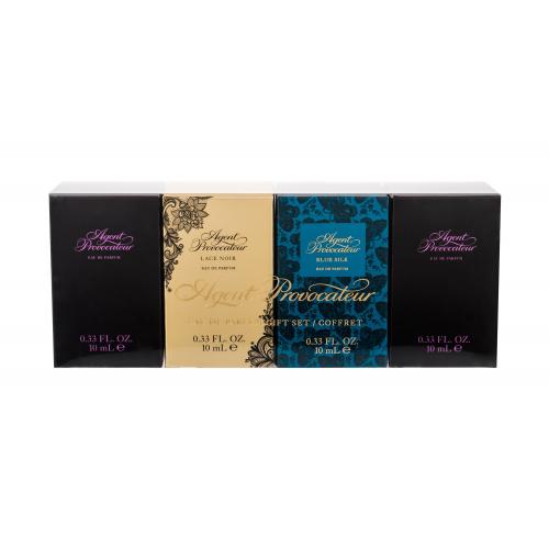 Agent Provocateur Gift Set set cadou EDP Agent Provocateur 2 x 10 ml + EDP Lace Noir 10 ml + EDP Blue Silk 10 ml pentru femei