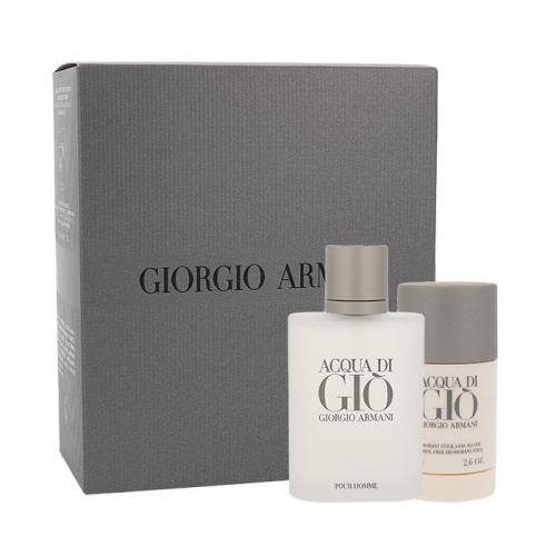 Giorgio Armani Acqua di Giò Pour Homme set cadou EDT 100 ml + Deodorant stick 75 ml pentru bărbați
