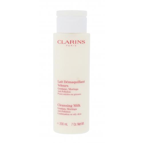 Clarins Cleansing Milk With Gentian 200 ml lapte de curățare pentru femei Natural