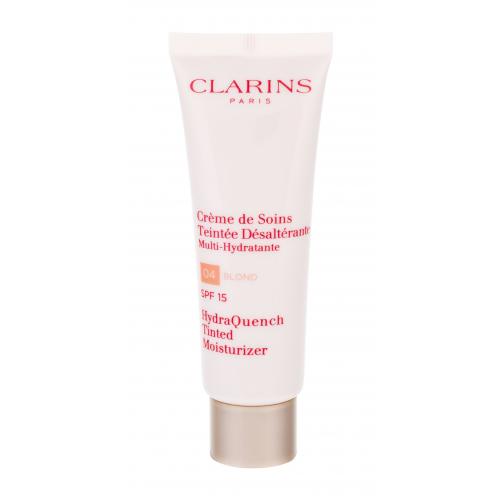 Clarins HydraQuench Tinted Moisturizer SPF15 50 ml cremă de zi pentru femei 04 Blond Natural