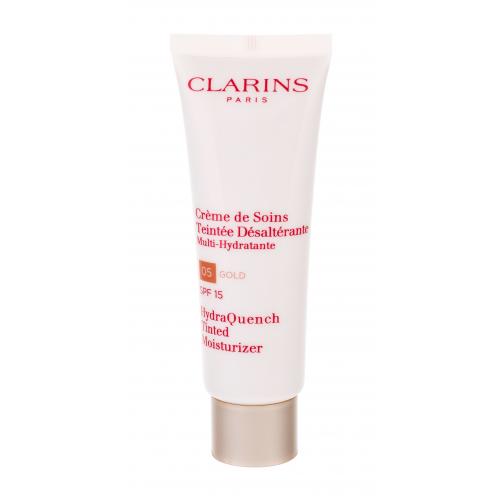 Clarins HydraQuench Tinted Moisturizer SPF15 50 ml cremă de zi pentru femei 05 Gold Natural