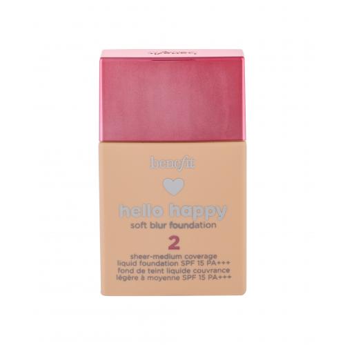 Benefit Hello Happy SPF15 30 ml fond de ten pentru femei 02 Light Warm