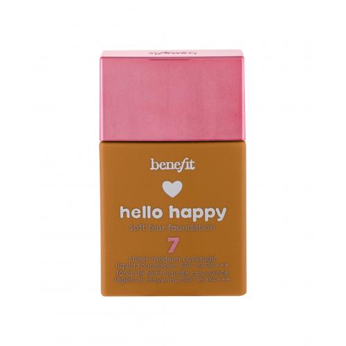 Benefit Hello Happy SPF15 30 ml fond de ten pentru femei 07 Medium-Tan Warm