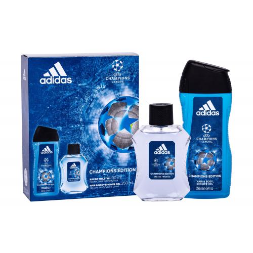 Adidas UEFA Champions League set cadou Apa de toaleta 100 ml + Gel de dus 250 ml pentru bărbați