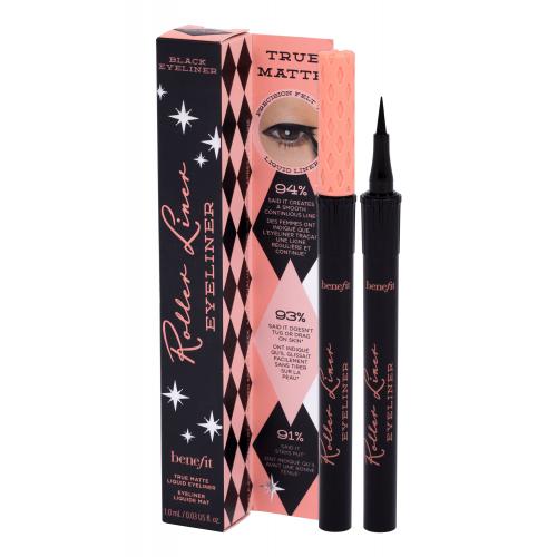 Benefit Roller Liner True Matte 1 ml tuș de ochi pentru femei Black Rezistent la apă