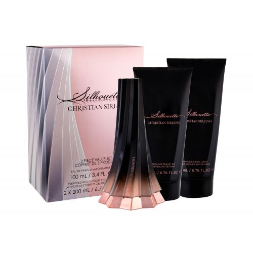 Christian Siriano Silhouette set cadou Apa de parfum 100 ml + Lapte de corp 200 ml + Gel de dus 200 ml pentru femei