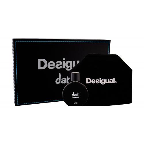 Desigual Dark set cadou Apa de toaleta 100 ml + Geanta cosmetica pentru bărbați