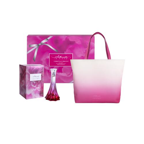 Christian Siriano Silhouette in Bloom set cadou Apa de parfum 100 ml + geanta pentru femei