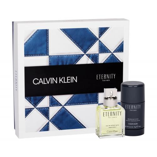 Calvin Klein Eternity For Men set cadou Apa de toaleta 50 ml + Deodorant  solid 75 ml pentru bărbați