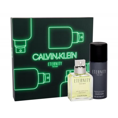 Calvin Klein Eternity For Men set cadou Apa de toaleta 100 ml + Deodorant 150 ml pentru bărbați