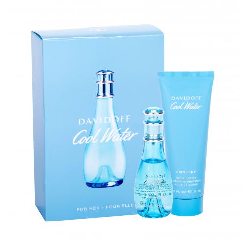 Davidoff Cool Water set cadou Apa de toaleta 30 ml + Lapte de corp 75 ml pentru femei