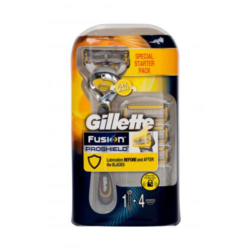 Gillette Fusion Proshield set cadou aparat de ras 1 buc +  rezerve 3 buc pentru bărbați