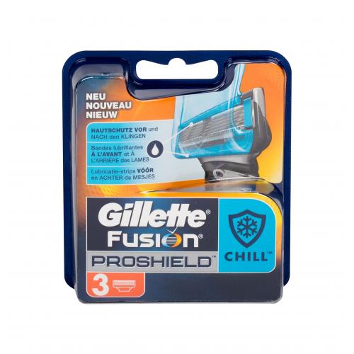 Gillette Fusion Proshield Chill 3 buc rezerve aparat de ras pentru bărbați
