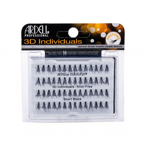 Ardell 3D Individuals Duralash Knot-Free 56 buc gene false pentru femei Short Black