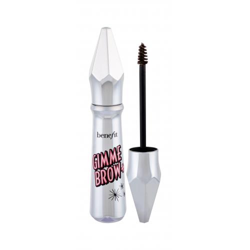 Benefit Gimme Brow+ Brow-Volumizing 3 g gel și ceară de sprâncene pentru femei 4 Warm Deep Brown Rezistent la apă