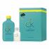 Calvin Klein CK One Summer 2020 Set cadou apa de toaleta 100 ml + apa de toaleta CK One 15 ml + Autocolante