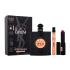 Yves Saint Laurent Black Opium Set cadou Apă de parfum 90 ml + apă de parfum 10 ml + ruj de buze Rouge Pur Couture 2 g 308