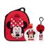 Disney Minnie Mouse Set cadou Apă de toaletă 100 ml + luciu de buze cu pandantiv 7 ml + geantă pentru cosmetice