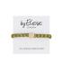 By Eloise London Woven Gold Circle Elastice de păr pentru femei 1 buc Nuanţă Olive Green