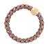 By Eloise London Woven Gold Circle Elastice de păr pentru femei 1 buc Nuanţă Mocha