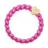 By Eloise London Woven Gold Heart Elastice de păr pentru femei 1 buc Nuanţă Bubblegum Pink