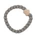 By Eloise London Woven Gold Heart Elastice de păr pentru femei 1 buc Nuanţă Pebble Grey
