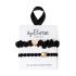 By Eloise London Set The Black Elastice de păr pentru femei 1 buc