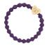 By Eloise London Gold Heart Elastice de păr pentru femei 1 buc Nuanţă Purple