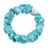By Eloise London Silk Scrunchie Silver Heart Elastice de păr pentru femei 1 buc Nuanţă Turquoise