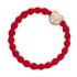 By Eloise London Bling Charms Diamanté Bubble Heart Elastice de păr pentru femei 1 buc Nuanţă Cherry Red