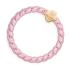 By Eloise London Woven Gold Quatrefoil Elastice de păr pentru femei 1 buc Nuanţă Soft Pink
