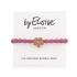 By Eloise London Bling Charms Daisy Flower Elastice de păr pentru femei 1 buc Nuanţă Rose Pink
