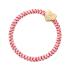 By Eloise London Velvet Gold Heart Elastice de păr 1 buc Nuanţă Raspberry Ripple