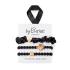 By Eloise London Set Bee Black Elastice de păr pentru femei 1 buc