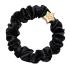 By Eloise London Silk Scrunchie Gold Star Elastice de păr pentru femei 1 buc Nuanţă Black