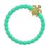 By Eloise London Bling Charms Gold Diamanté Turtle Elastice de păr pentru femei 1 buc Nuanţă Sky Blue