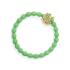 By Eloise London Bling Charms Gold Diamanté Clover Leaf Elastice de păr pentru femei 1 buc Nuanţă Apple Green