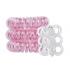 Invisibobble The Traceless Hair Ring Set cadou Elastic de par Original 3 pcs Rose Muse + Elastic de par Nano 3 pcs Crystal Clear