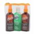 Malibu Dry Oil Spray SPF15 Set cadou Ulei uscat SPF15 100 ml + Ulei uscat SPF10 100 ml + Gel dupa expunerea la soare cu Aloe Vera 100 ml