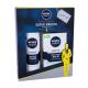 Nivea Men Sensitive Set cadou  balsam dupa ras 100 ml + spuma de ras 200 ml Cutie cu defect