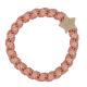 By Eloise London Woven Gold Star Coral Pink Elastice de păr pentru femei 1 buc